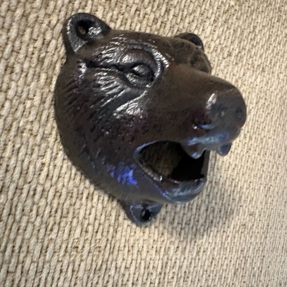 Bear Head Wall Bottle Opener